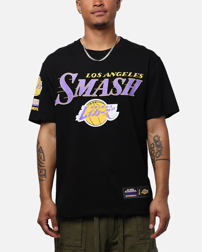 Hyperfly X My Hero Academia V Nba Los Angeles Lakers T-Shirt Black 1