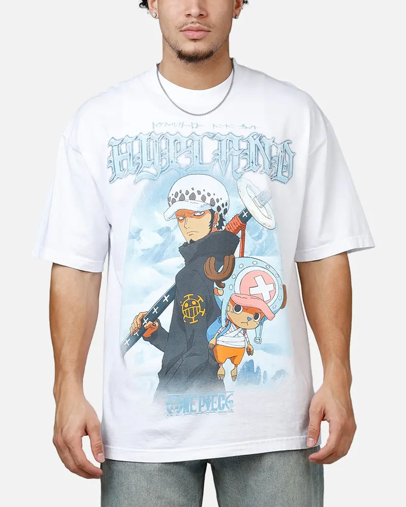 Hypland X One Piece Ice Jumbo T-Shirt White 1