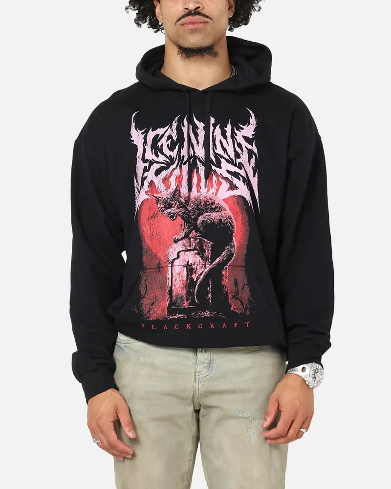 Ice Nine Kills Cat Tombstone Hoodie Black 1