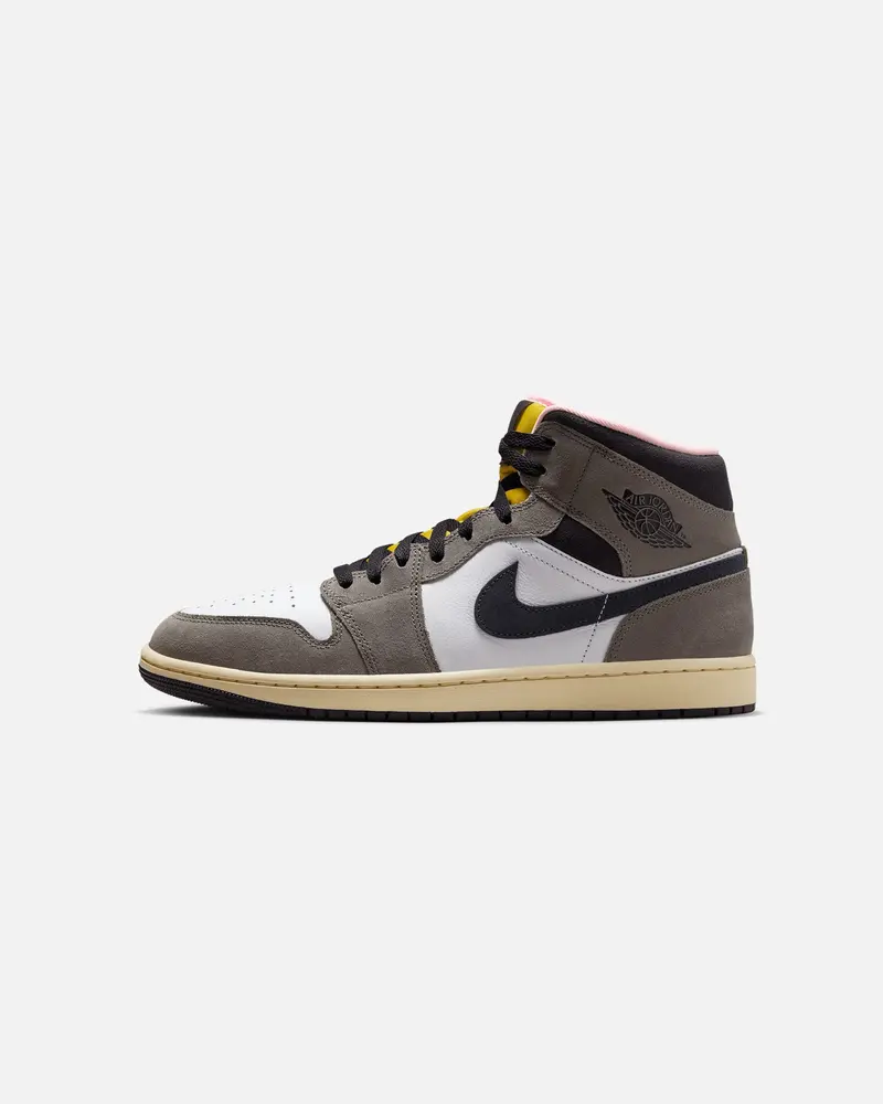 Jordan Air Jordan 1 Mid Se "Cave Stone" White/Grey 1