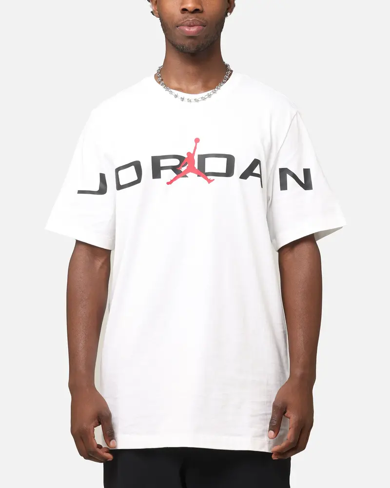 Jordan Air Stretch Crewneck T-Shirt White/Black 1