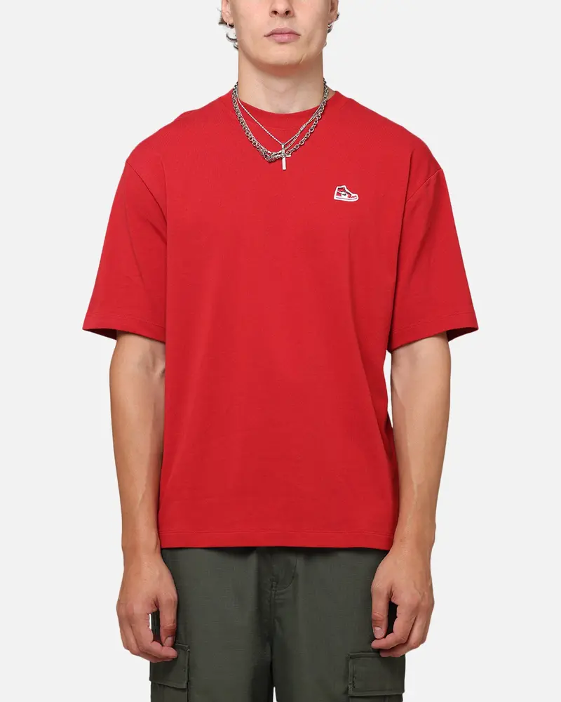Jordan Brand Sneaker Patch Crew T-Shirt Varsity Red 1