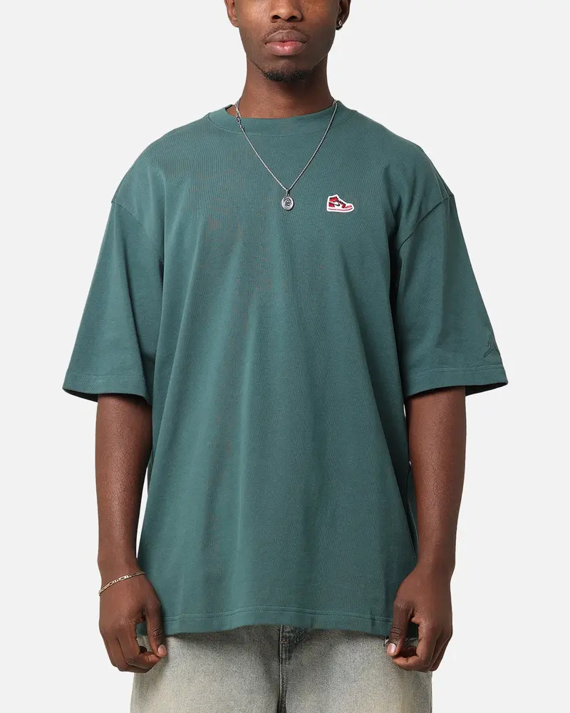 Jordan Brand Sneaker Patch Crewneck T-Shirt Oxidized Green 1