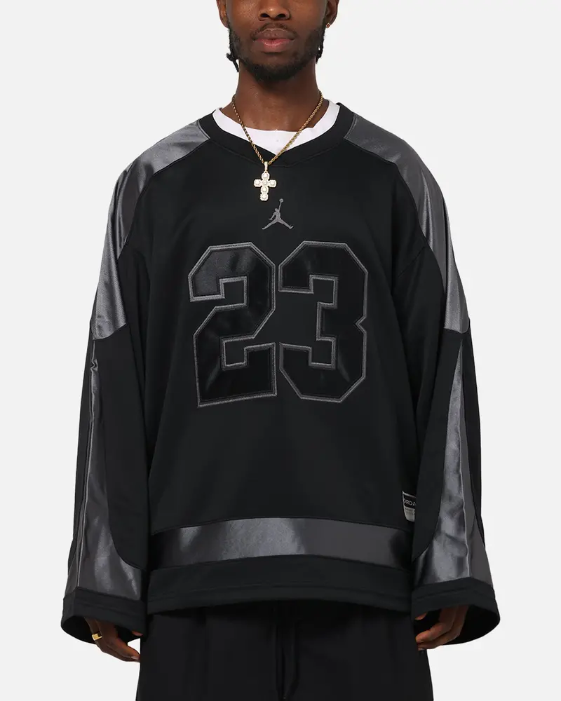 Jordan Brooklyn Collegiate Hockey Jersey Black/Iron Grey 1