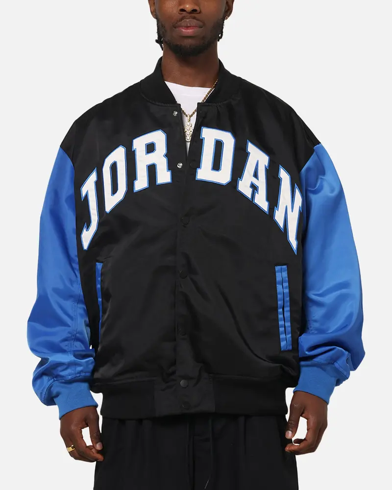 Jordan Brooklyn Collegiate Varsity Jacket Black/Blue 1