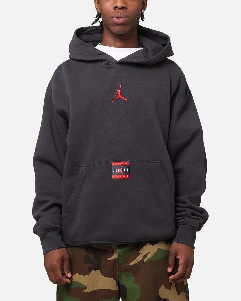 Jordan Brooklyn Fleece Pullover J Day Hoodie Off Noir/Gym Red 1