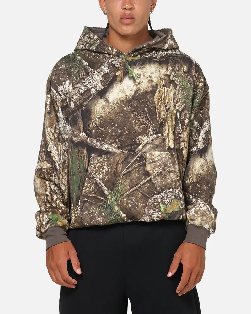 Jordan Brooklyn Fleece Realtree Pullover Hoodie Medium Olive/Sail 1