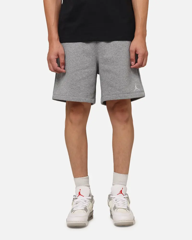 Jordan Brooklyn Fleece Shorts Carbon Heather/White 1