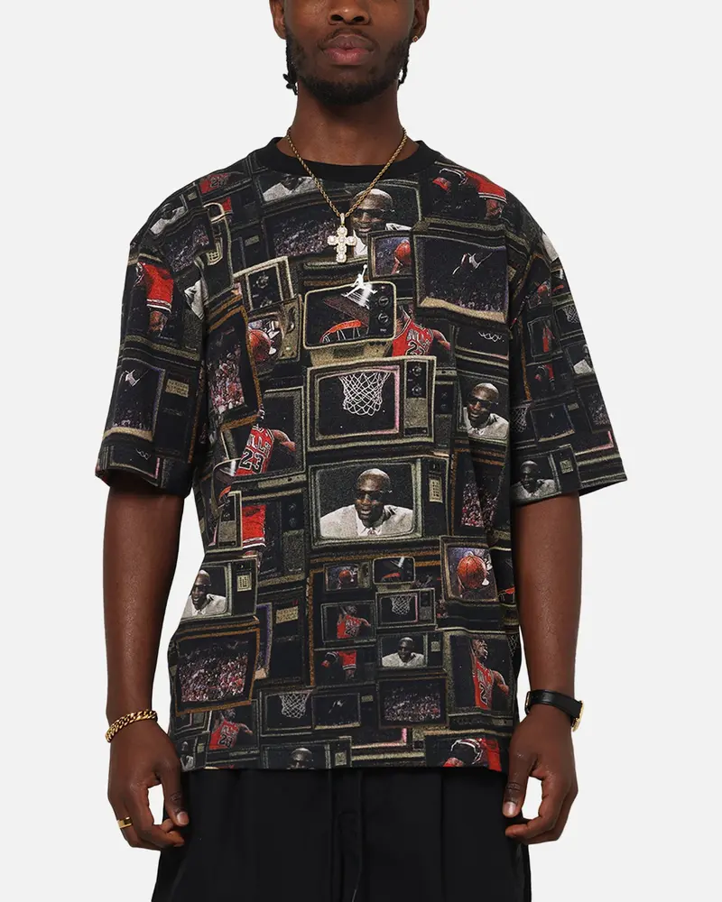 Jordan Brooklyn Printed T-Shirt Black/Sail 1