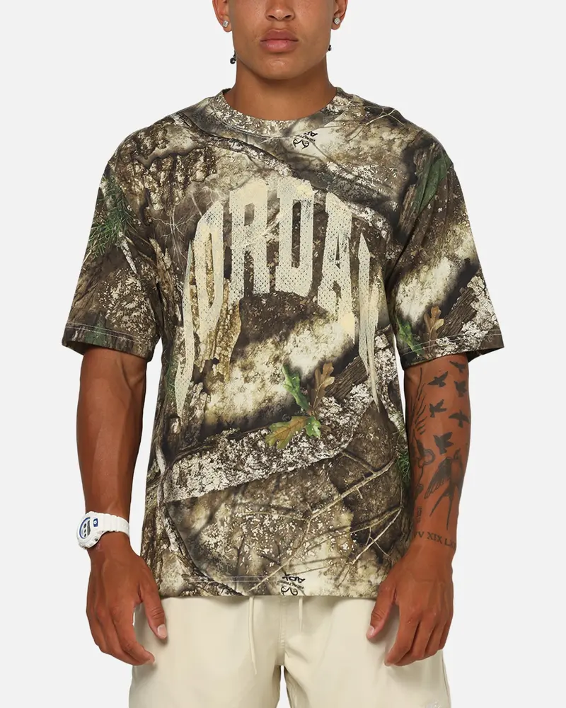 Jordan Brooklyn Real Tree All Over Print Crewneck T-Shirt Sail/Sail 1