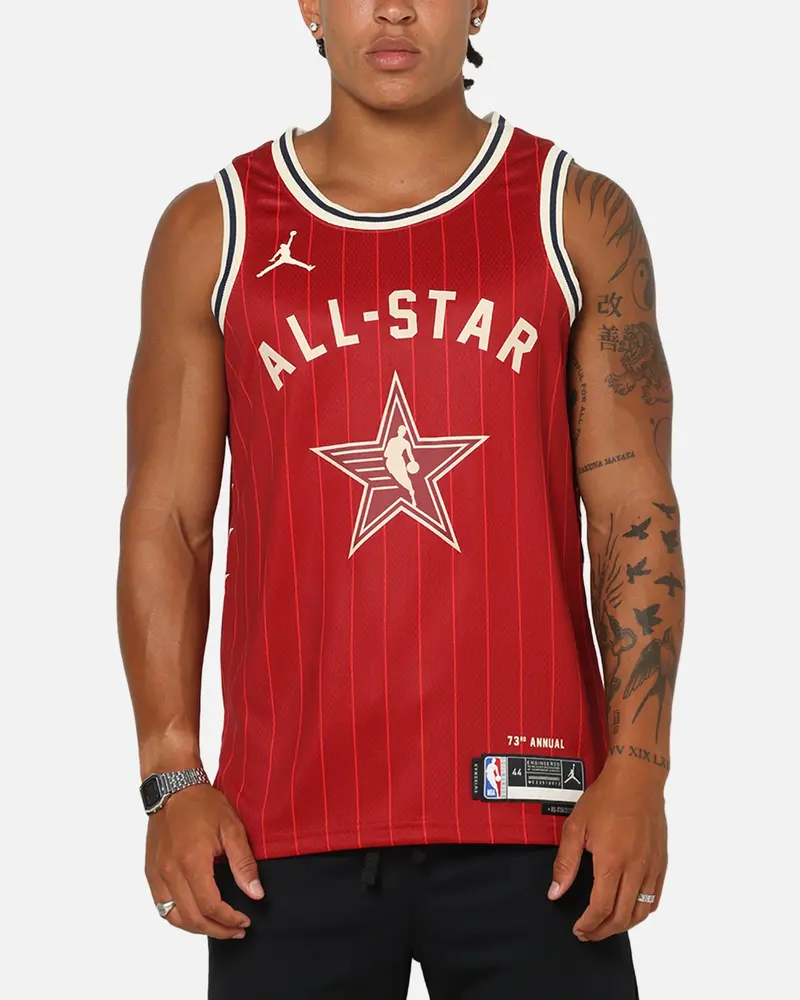 Jordan Donovan Mitchell All-Star 73Rd Anniversary Swingman Jersey Team Crimson 1