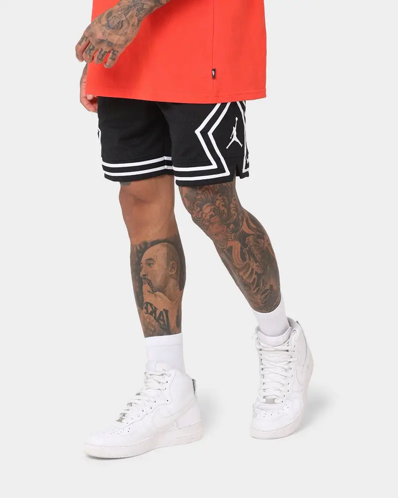 Jordan Dri-Fit Sport Diamond Shorts Black/White 1