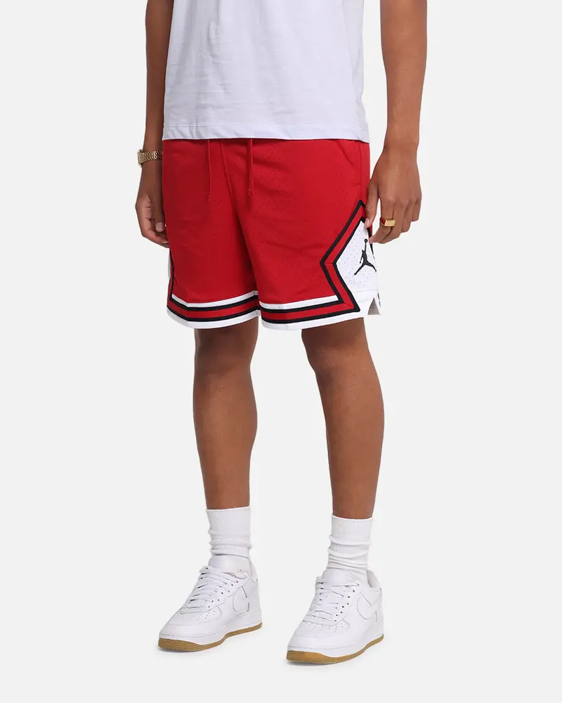 Jordan Dri-Fit Sport Diamond Shorts Gym Red/White 1