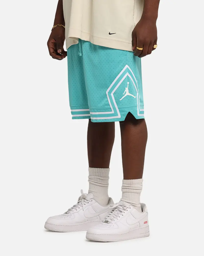 Jordan Dri-Fit Sport Diamond Shorts Teal/White 1