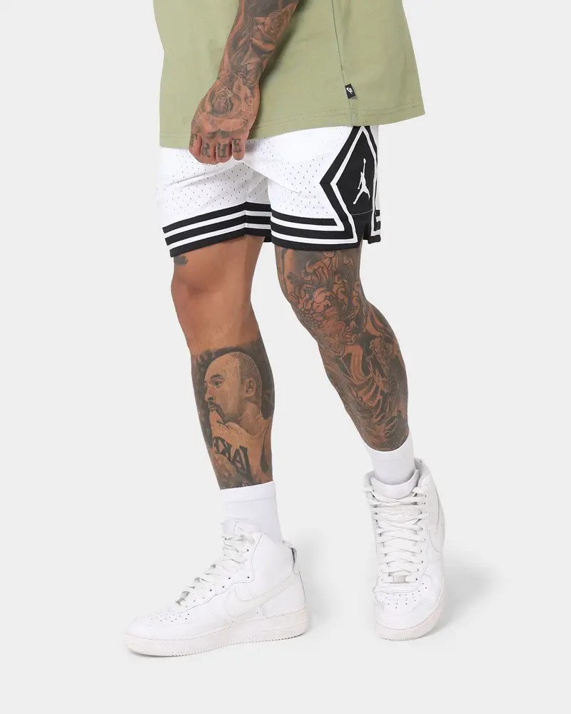 Jordan Dri-Fit Sport Diamond Shorts White/Black 1