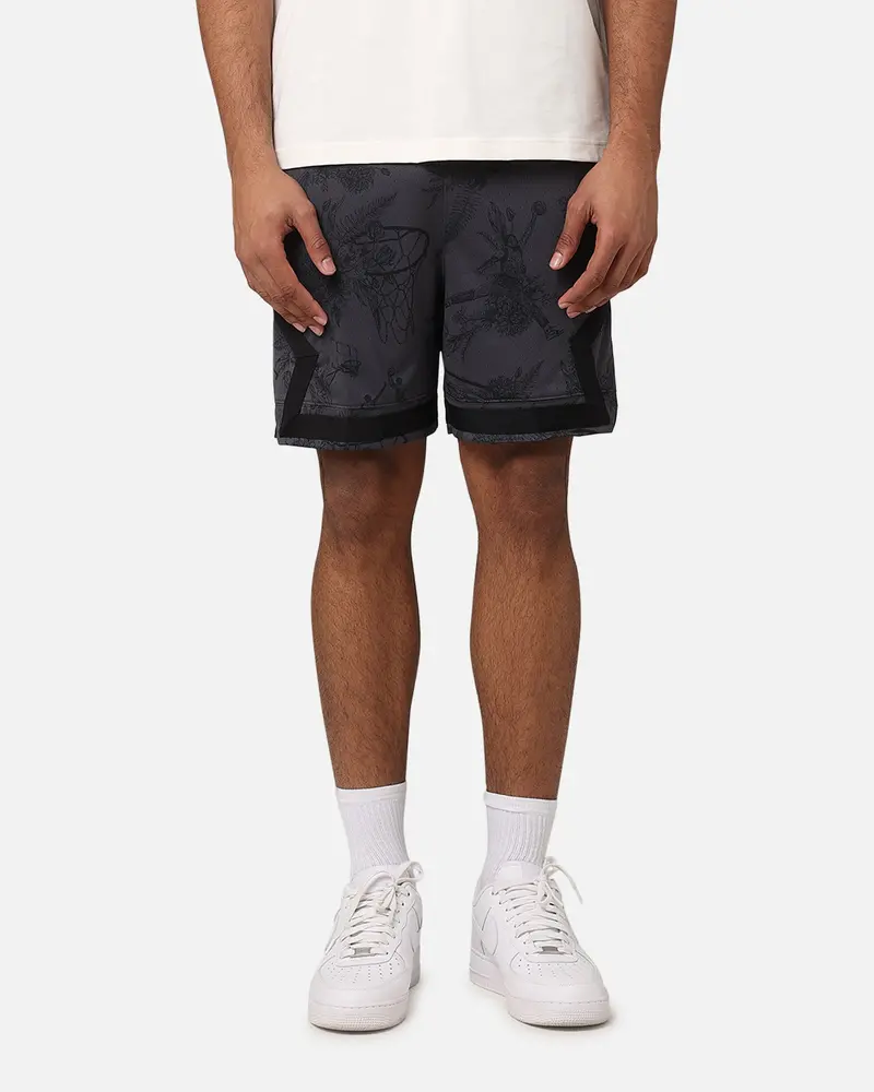 Jordan Dri-Fit Sport Printed Diamond Shorts Black/Dark Shadow 1