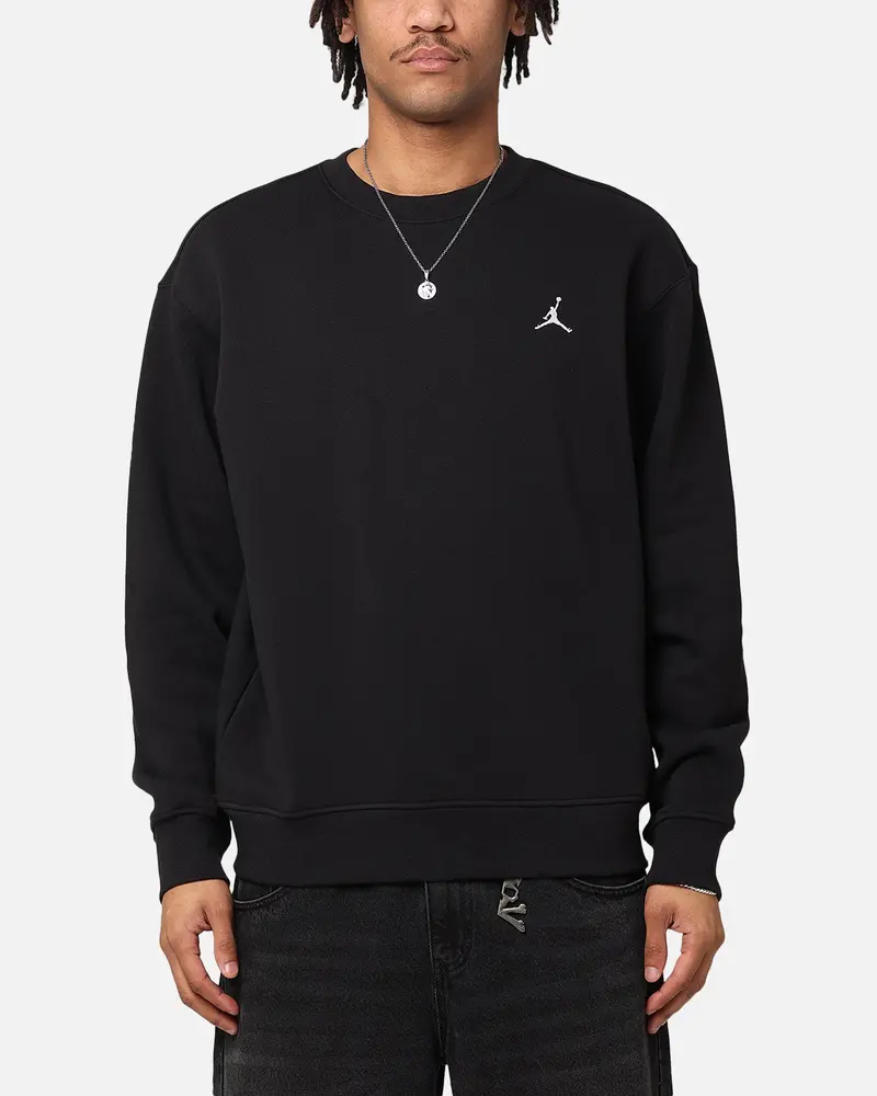 Jordan Essential Brooklyn Fleece Crewneck Black/White 1