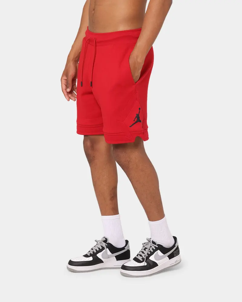 Jordan Essential Fleece Diamond Shorts Gym Red/Black 1