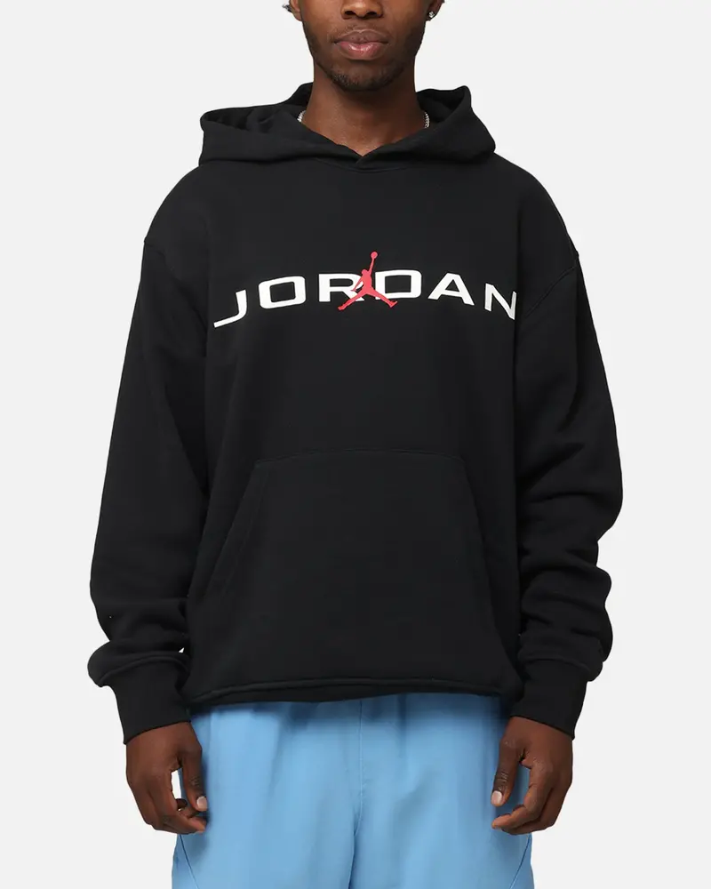 Jordan Essentials Fleece Air Stretch Hoodie Black 1