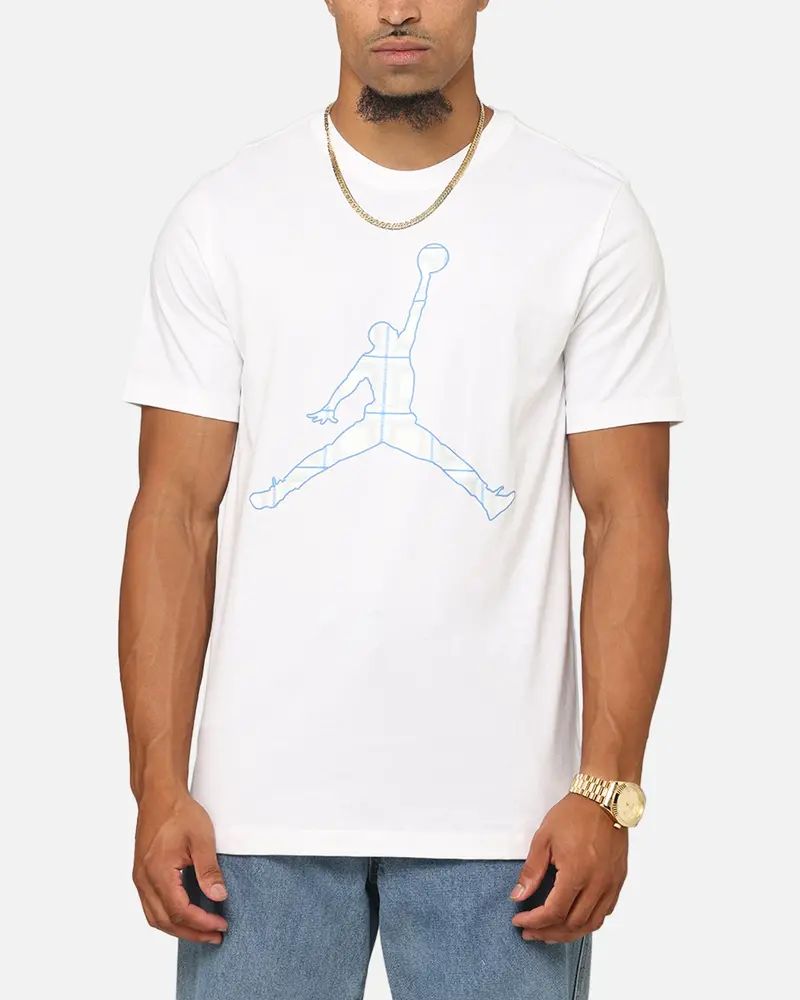 Jordan Flight Essentials Holiday Crewneck T-Shirt White 1