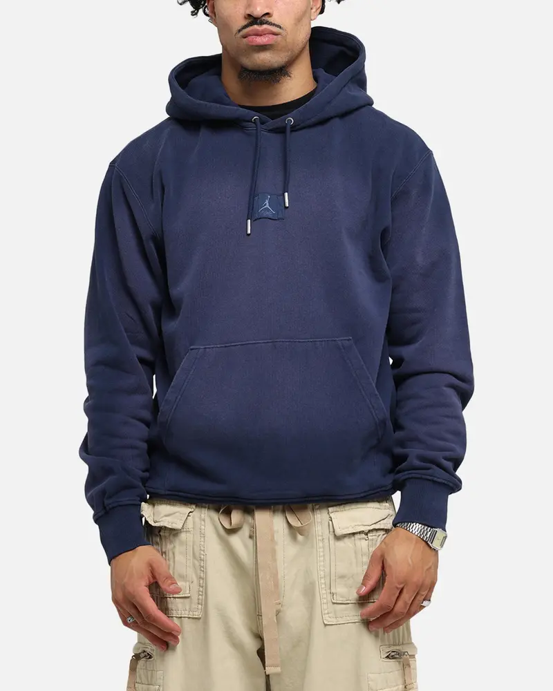 Jordan Flight Fleece Pullover Hoodie Midnight Navy 1