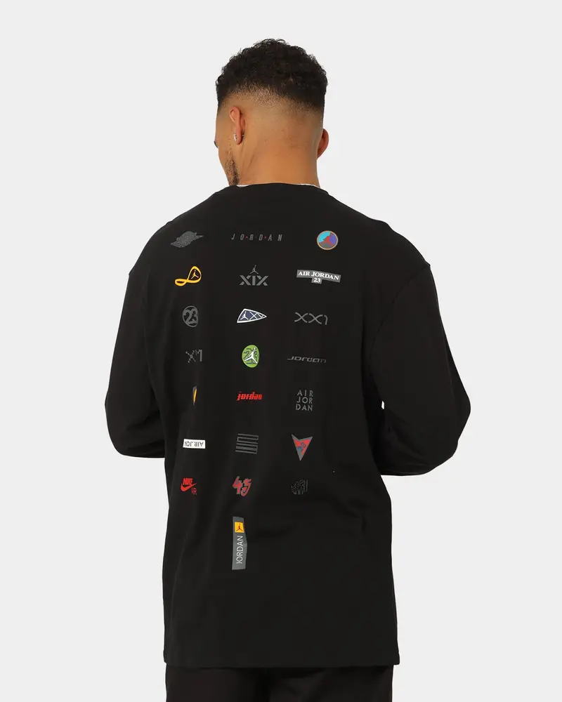 Jordan Flight Heritage 85 Graphic Crewneck Black 1