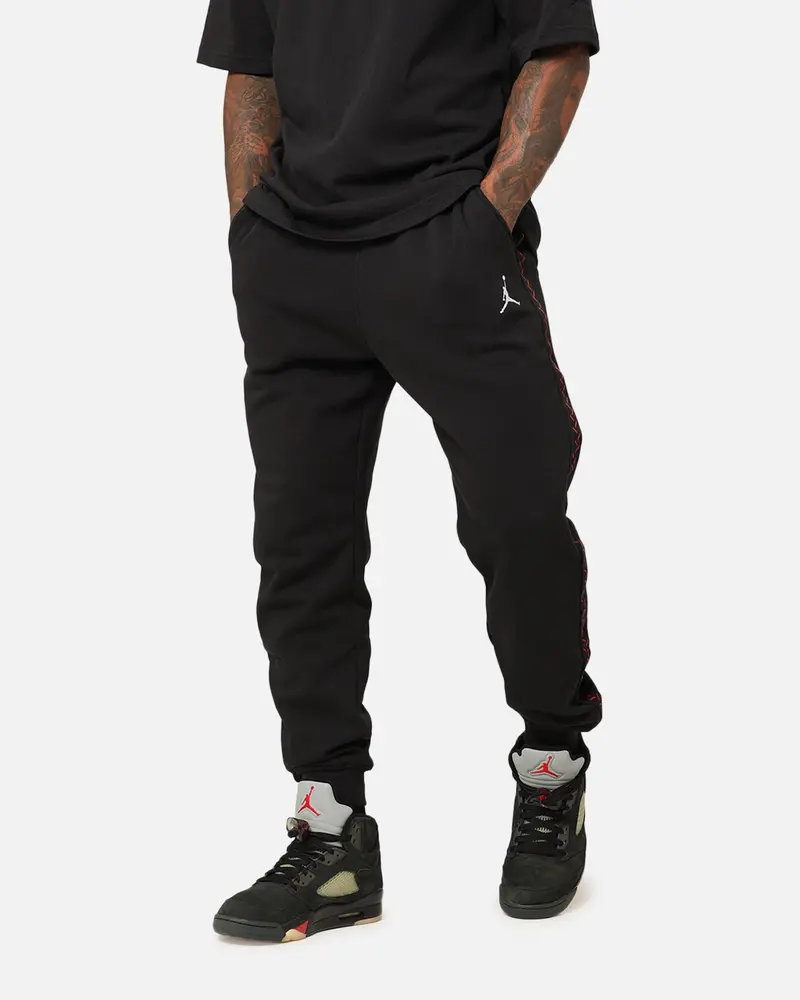 Jordan Flight Mvp Fleece Pants Black/Dune Red 1
