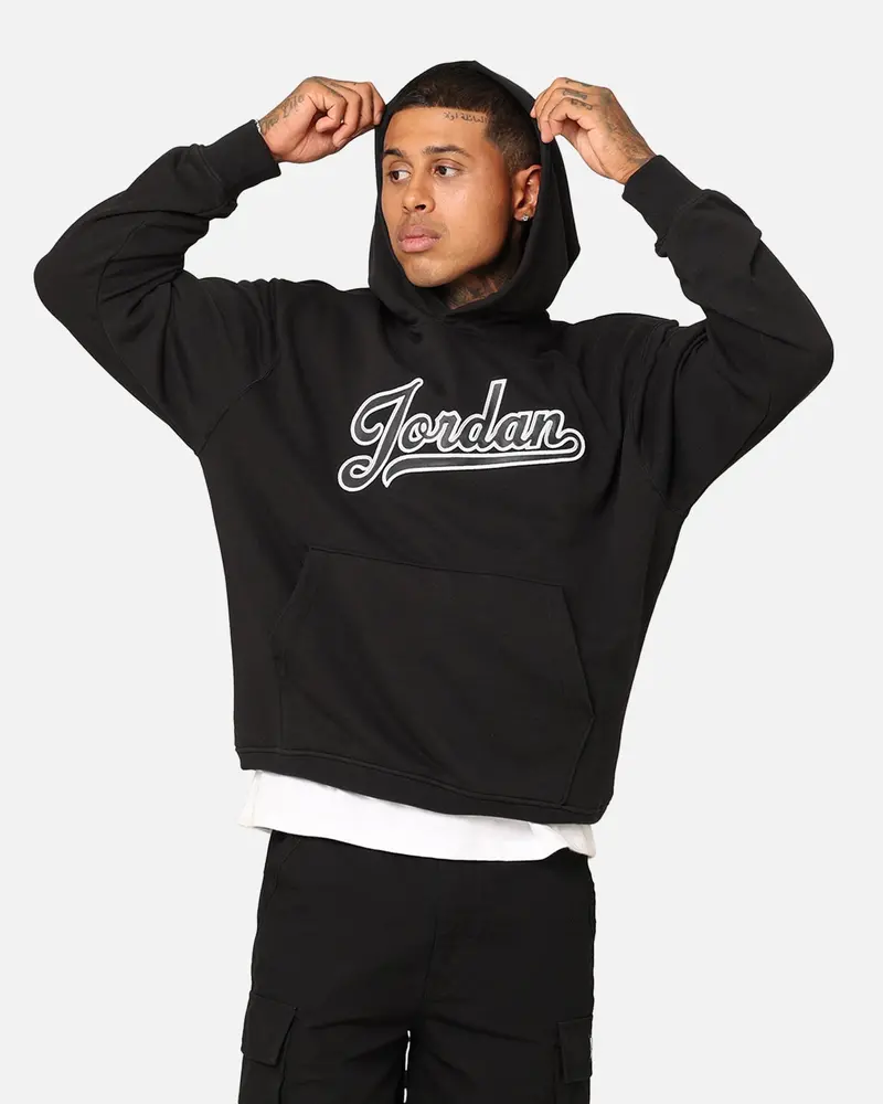 Jordan Flight Mvp Fleece Pullover Hoodie Black 1