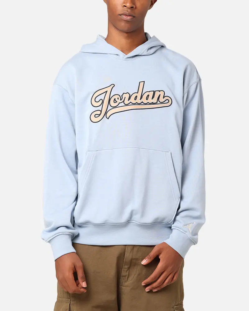 Jordan Flight Mvp Fleece Pullover Hoodie Blue Grey 1