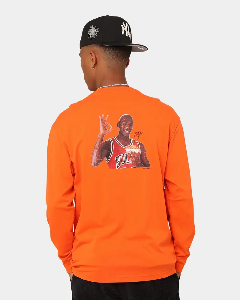 Jordan Flight Mvp Statement 85 Crewneck Rush Orange/White 1