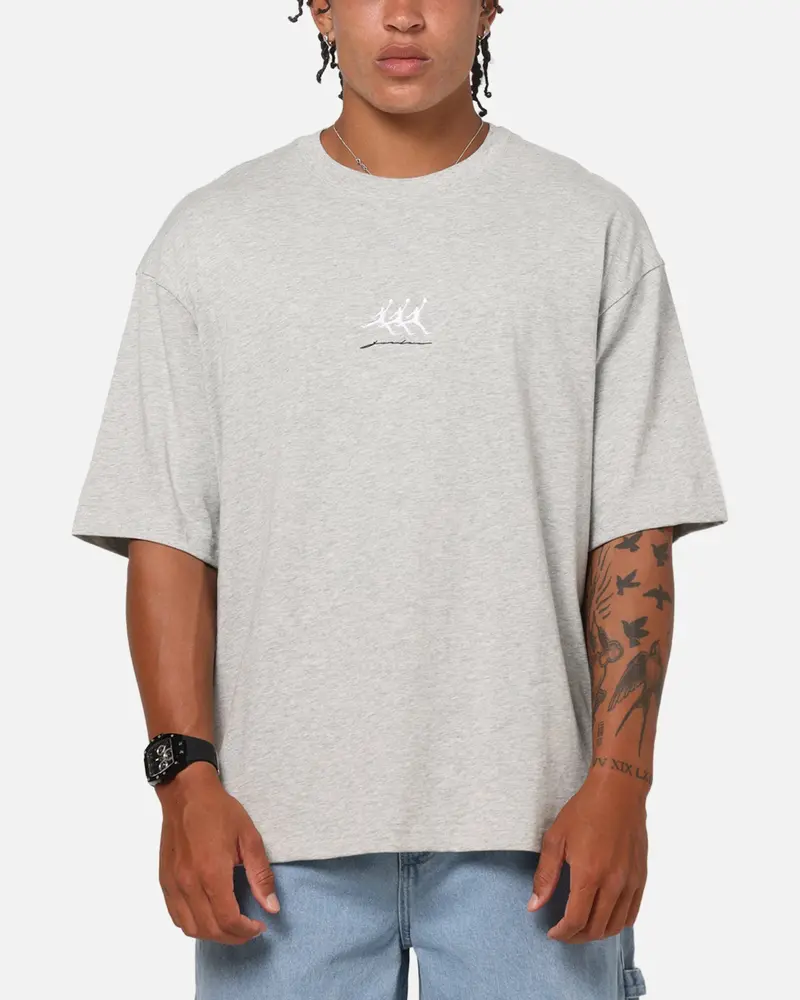 Jordan Flight Oversized Graphic T-Shirt Grey Heather 1