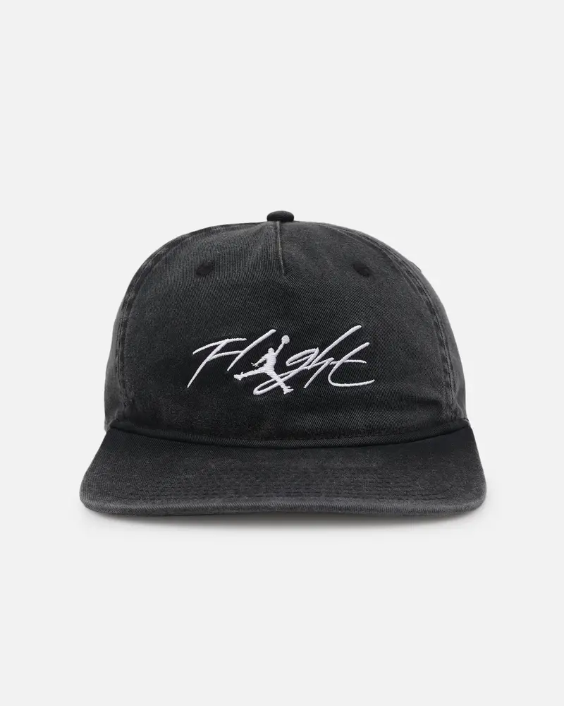 Jordan Flight Pro Unstructured Pro 5-Panel Strapback Black/White 1