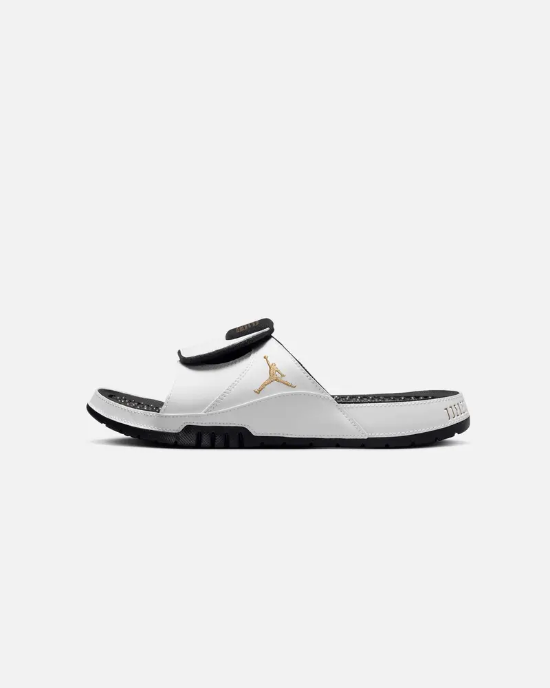 Jordan Hydro Xi Retro Slides White/Metallic Gold 1
