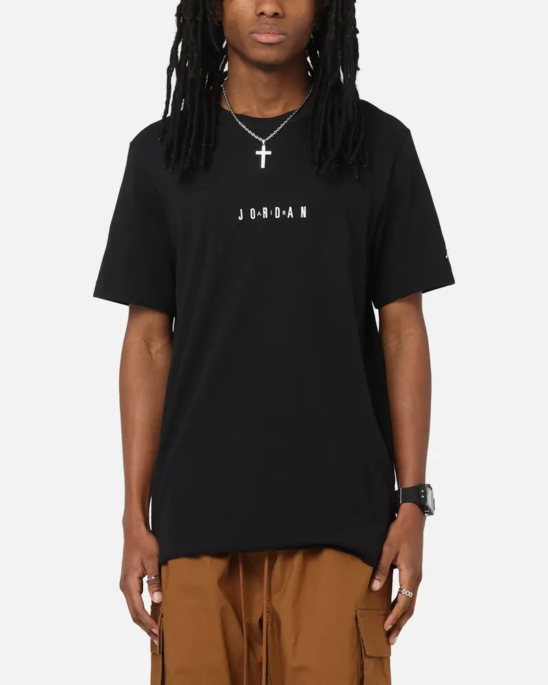Jordan Jumpman Air Crewneck T-Shirt Black/Sail 1