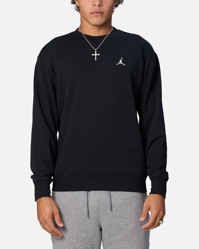 Jordan Jumpman Brooklyn Fleece Crewneck Sweatshirt Black/White 1