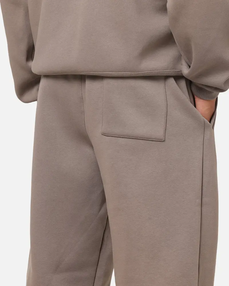 Jordan Jumpman Brooklyn Fleece Oversized Open-Hem Pants Olive Grey/Black 4