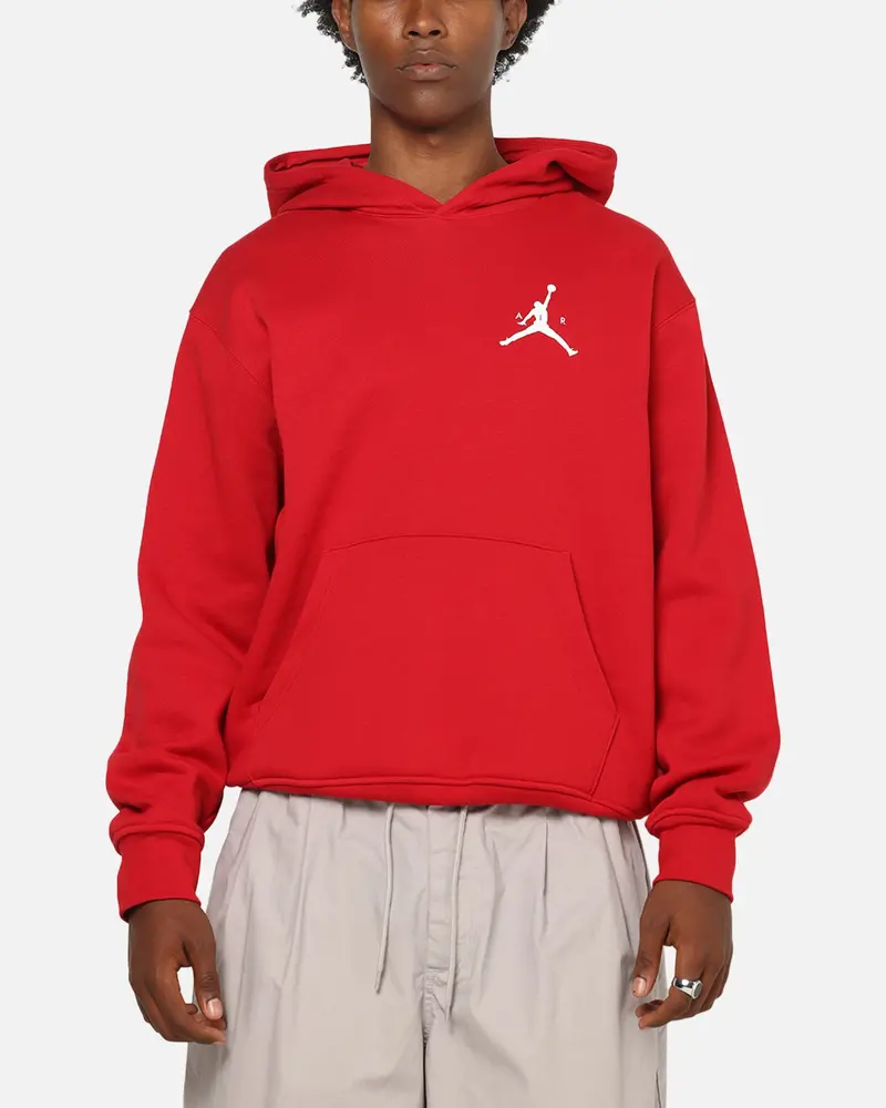 Jordan Jumpman Fleece Pullover Hoodie Gym Red/White 1