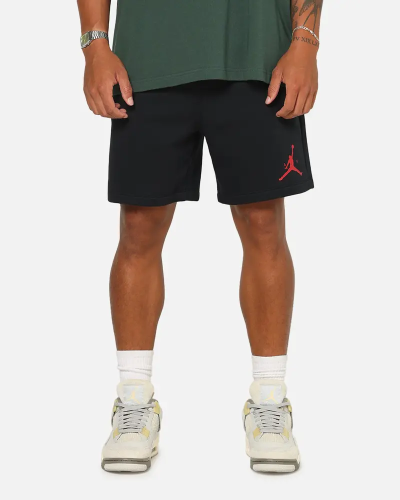 Jordan Jumpman Fleece Shorts Black/Red 1