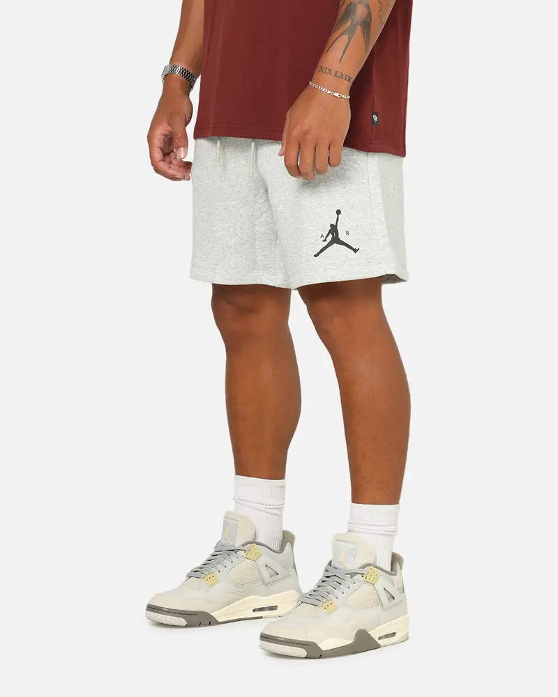 Jordan Jumpman Fleece Shorts Grey Heather/Black 1