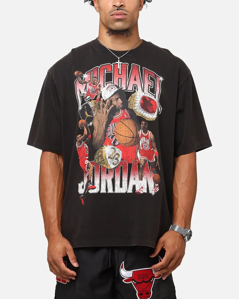 Jordan Jumpman Flight Essentials Graphic Oversized T-Shirt Black 1