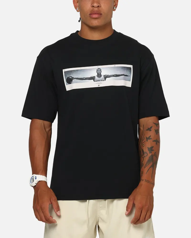 Jordan Jumpman North Carolina Wings Photo T-Shirt Black/White 1
