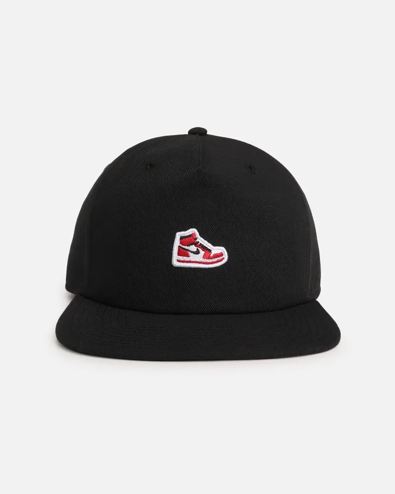 Jordan Jumpman Pro Sneaker Patch Structured Snapback Black 1