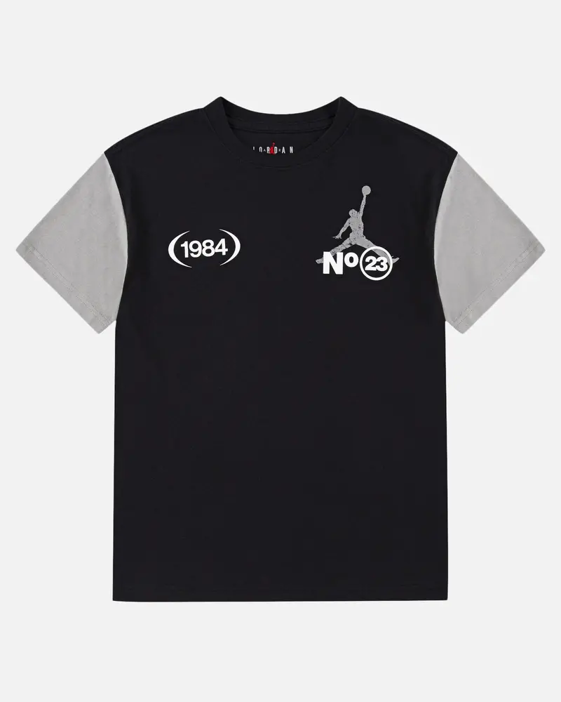 Jordan Kids' 1984 Stack T-Shirt Black 1