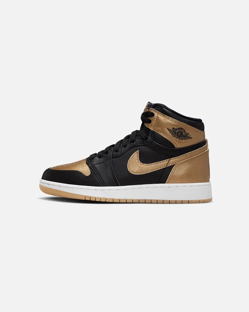 Jordan Kids' Air Jordan 1 High Og  (Gs)"Metallic Gold" Black/Metallic 1