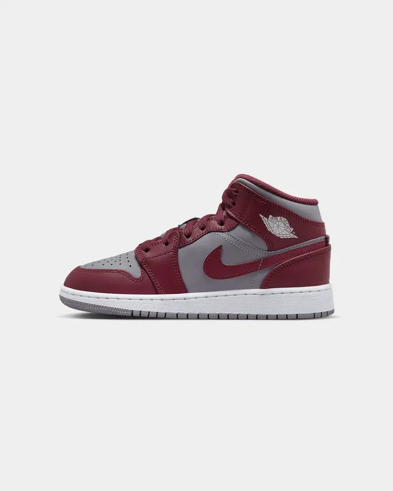 Jordan Kids' Air Jordan 1 Mid (Gs) "Bordeaux" Cherrywood Red 1