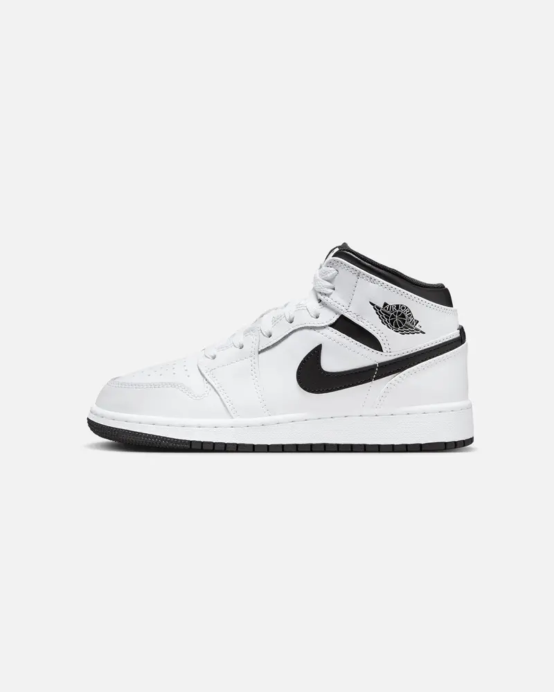Jordan Kids' Air Jordan 1 Mid (Gs) White/Black 1