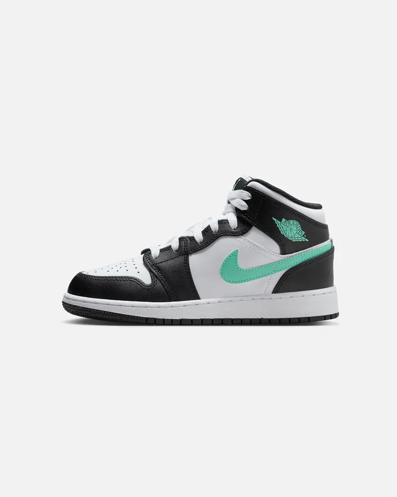 Jordan Kids' Air Jordan 1 Mid (Gs) White/Green Glow 1