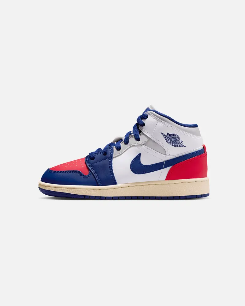 Jordan Kids' Air Jordan 1 Mid (Gs) White/Royal 1