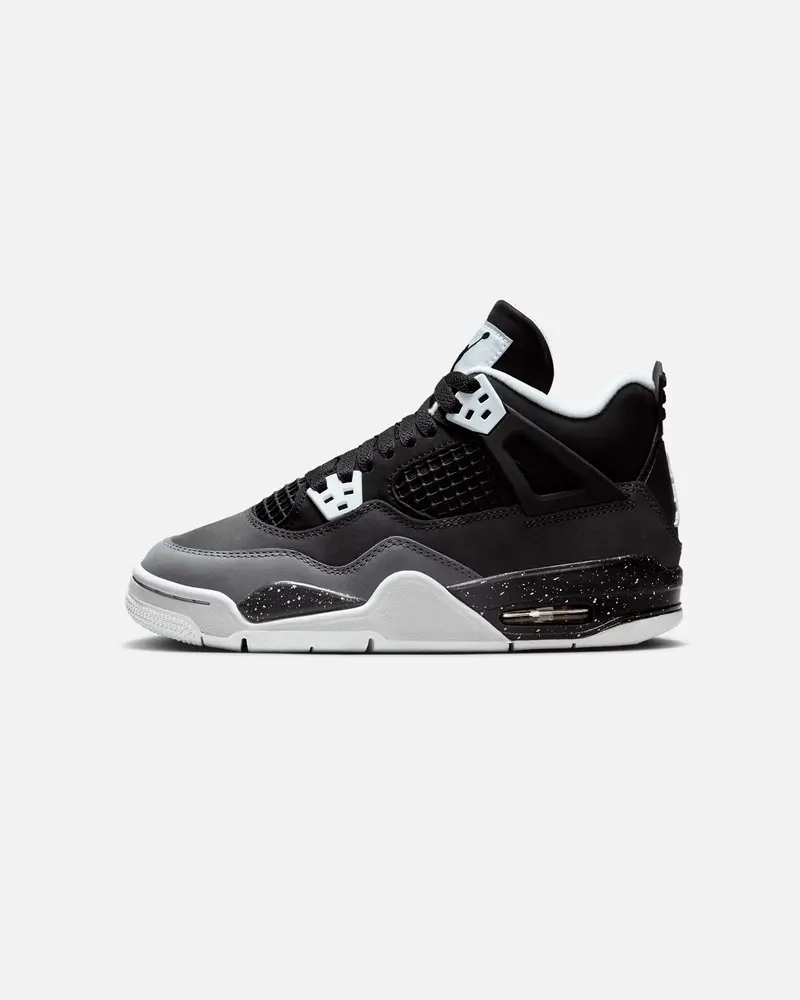 Jordan Kids' Air Jordan 4 Retro (Gs) "Fear" Black/White 1