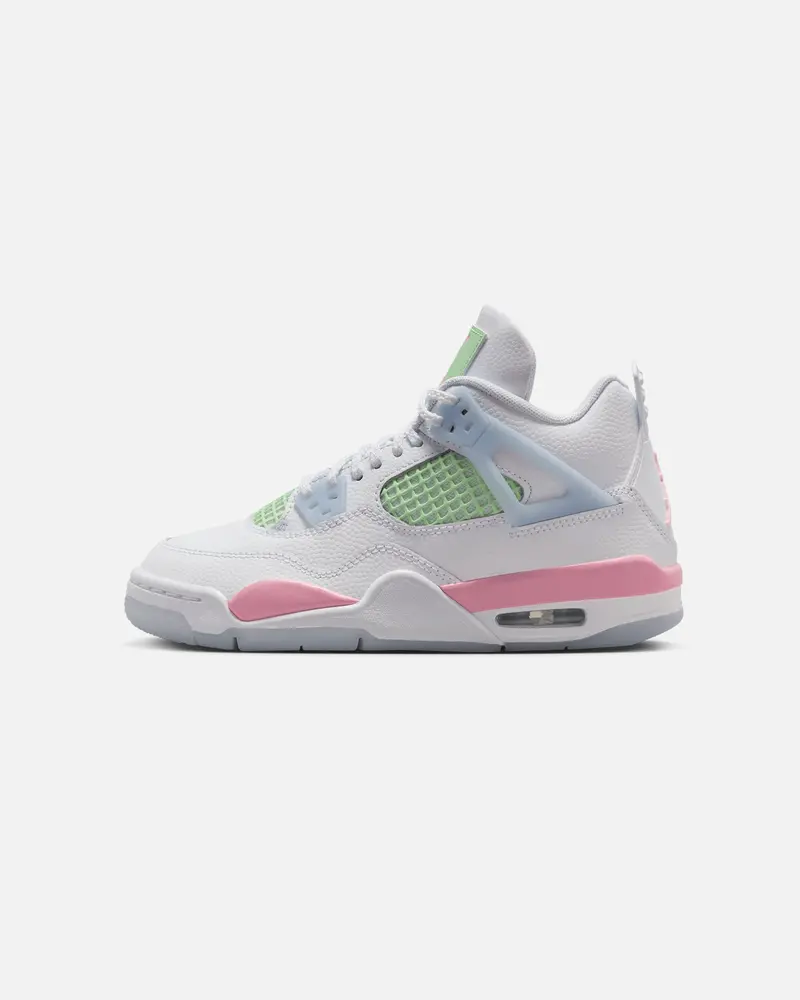 Jordan Kids' Air Jordan 4 Retro (Gs) White/Medium Soft Pink 1